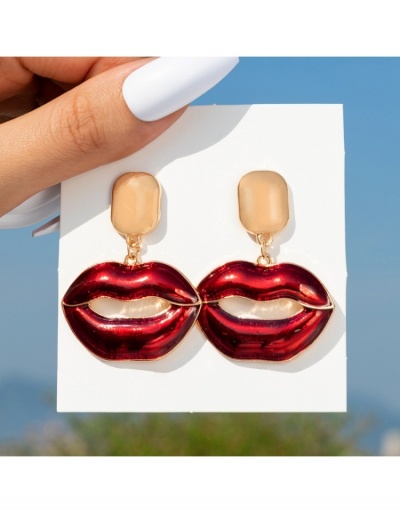 Women Design Red Drop Earrings  #798875 $4.40 USD, Wholesale Fashion Earrings