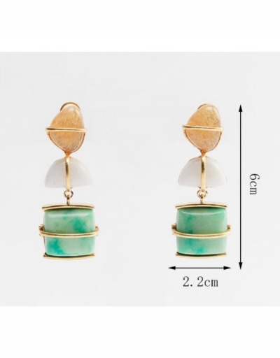 Replica  Exaggerated Geometric Natural Earrings For Ladies  #798879 $9.30 USD for Wholesale