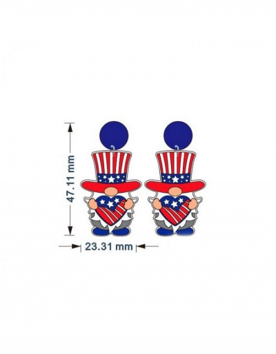 Replica Fashion Cute American Flag Pattern Pendant Earrings #798885 $5.32 USD for Wholesale