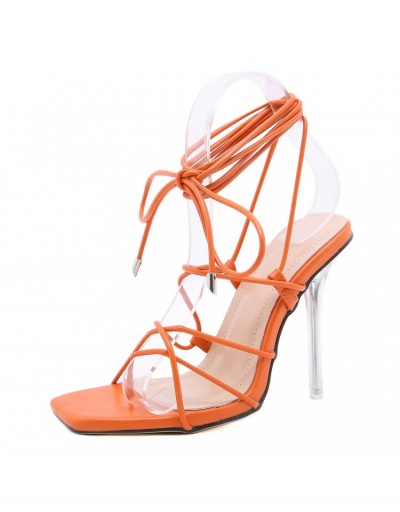 Replica  Summer Women's Lace Up Stiletto Heels #798886 $40.93 USD for Wholesale