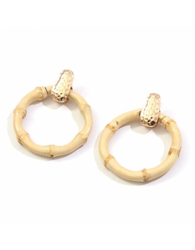 Replica Fashion Simple Bamboo Woven Earrings For Women #798893 $8.96 USD for Wholesale