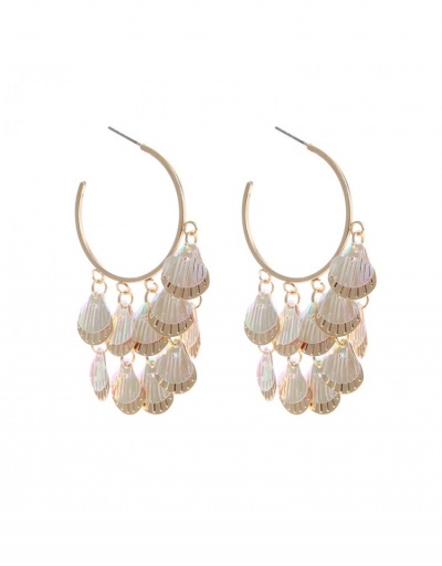 Replica  Retro Female Sequins Tassels Beach Earrings #798901 $8.45 USD for Wholesale