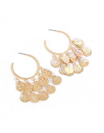 Replica  Retro Female Sequins Tassels Beach Earrings #798901 $8.45 USD for Wholesale