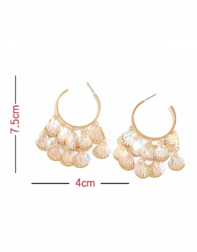 Replica  Retro Female Sequins Tassels Beach Earrings #798901 $8.45 USD for Wholesale