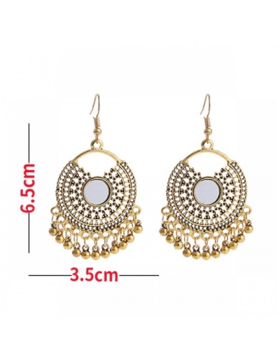 Replica  Retro Style Tassel Hollow Out Solid Color Casual  Earrings #798903 $7.85 USD for Wholesale