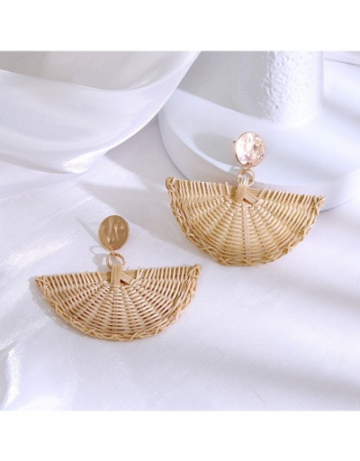 Replica  New Exaggerated Retro Style Fan-shaped Pendant Earrings   #798912 $7.83 USD for Wholesale