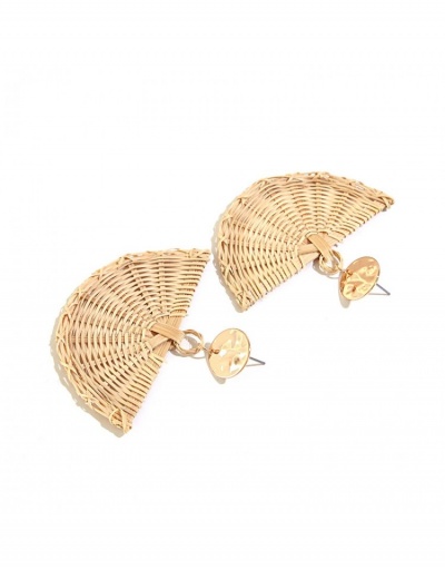 Replica  New Exaggerated Retro Style Fan-shaped Pendant Earrings   #798912 $7.83 USD for Wholesale