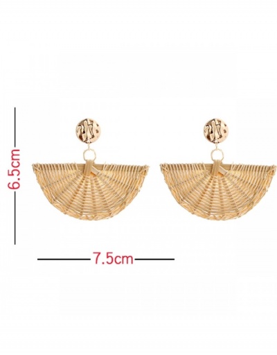 Replica  New Exaggerated Retro Style Fan-shaped Pendant Earrings   #798912 $7.83 USD for Wholesale