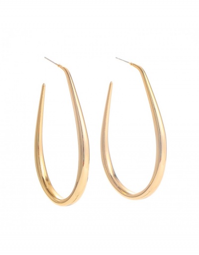 Replica Euro Style Solid Color  Circle Metal Earrings #798918 $6.63 USD for Wholesale