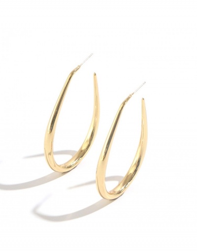 Replica Euro Style Solid Color  Circle Metal Earrings #798918 $6.63 USD for Wholesale