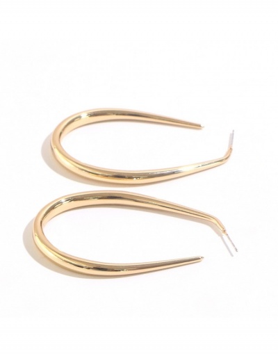 Replica Euro Style Solid Color  Circle Metal Earrings #798918 $6.63 USD for Wholesale