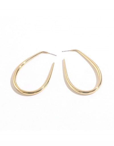 Replica Euro Style Solid Color  Circle Metal Earrings #798918 $6.63 USD for Wholesale