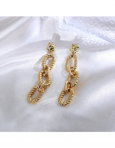 Replica Vintage Style Hollow Out Solid Color Long Earrings  #798929 $7.18 USD for Wholesale