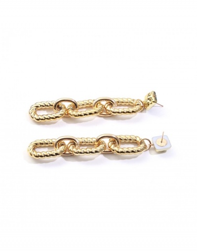 Replica Vintage Style Hollow Out Solid Color Long Earrings  #798929 $7.18 USD for Wholesale