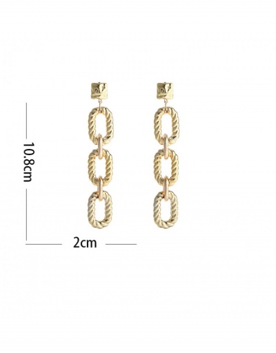 Replica Vintage Style Hollow Out Solid Color Long Earrings  #798929 $7.18 USD for Wholesale