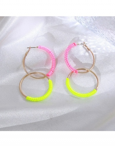 Replica Color Block  Handmade Long Sexy  Earrings #798931 $8.12 USD for Wholesale