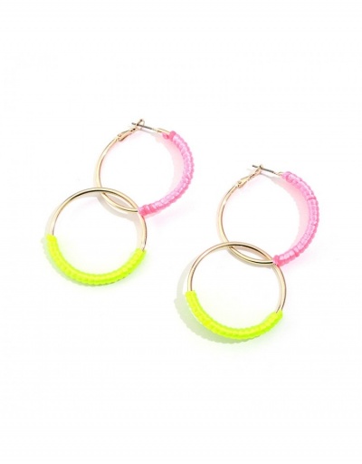 Replica Color Block  Handmade Long Sexy  Earrings #798931 $8.12 USD for Wholesale