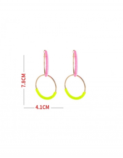 Replica Color Block  Handmade Long Sexy  Earrings #798931 $8.12 USD for Wholesale