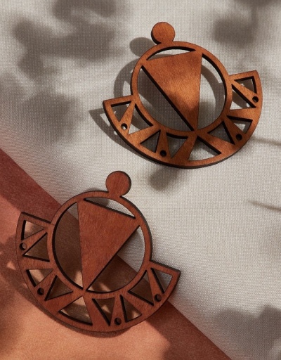  Retro Fashion  Geometric Solid Color National  Earrings #798935 $6.44 USD, Wholesale Fashion Earrings