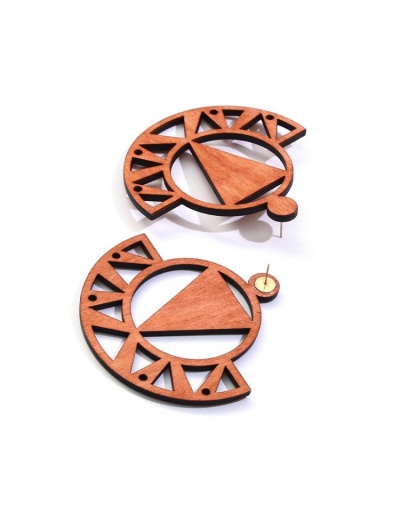 Replica  Retro Fashion  Geometric Solid Color National  Earrings #798935 $6.44 USD for Wholesale