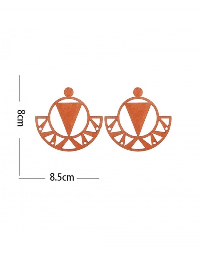 Replica  Retro Fashion  Geometric Solid Color National  Earrings #798935 $6.44 USD for Wholesale