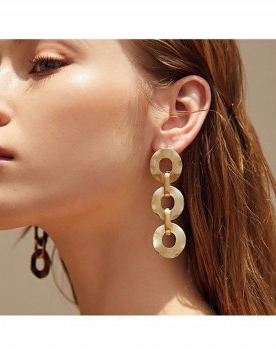  French Retro Women's Hollow Out Solid Color  Long Earrings #798937 $7.83 USD, Wholesale Fashion Earrings