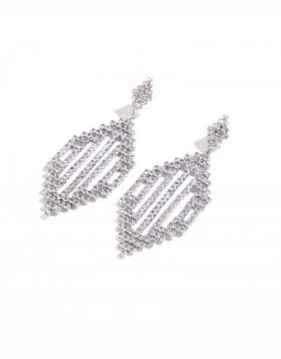 Replica  Korean Retro Hollowed-out Crystal Earrings #798939 $9.00 USD for Wholesale