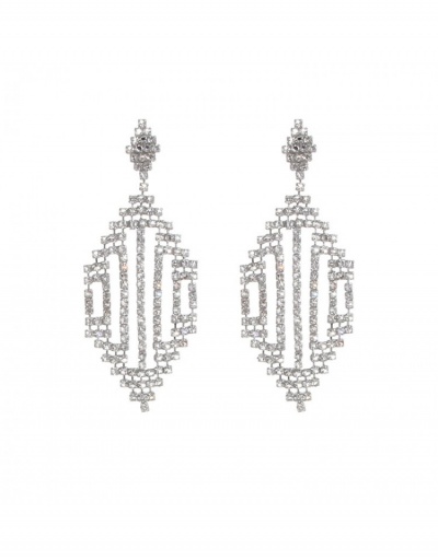 Replica  Korean Retro Hollowed-out Crystal Earrings #798939 $9.00 USD for Wholesale