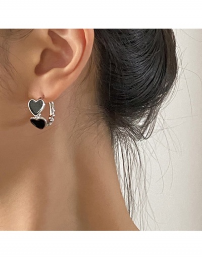 Replica  Retro Cool Metal Decor Heart Women's Earrings #798944 $6.83 USD for Wholesale