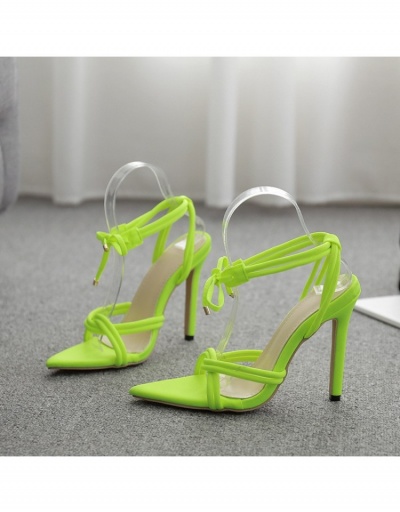 Replica  New Spring Pure Color Ankle Strap High Heels #798947 $39.80 USD for Wholesale