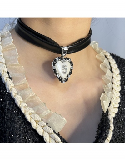 Replica  Versatile Rhinestone Heart Number Choker Necklace #798958 $9.23 USD for Wholesale