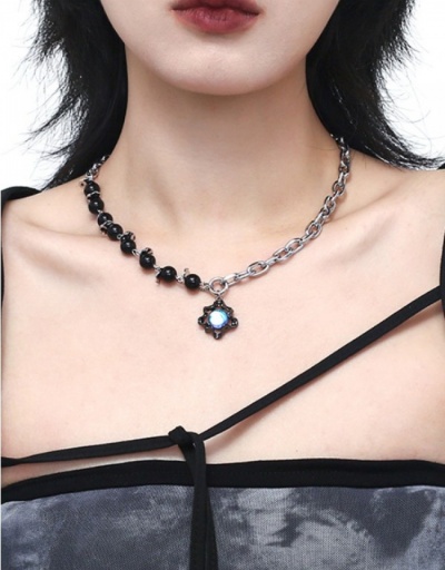 Women Stylish Design Personality Moon Necklaces #798960 $16.90 USD, Wholesale Fashion Necklaces