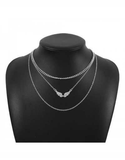 Replica  Sweet Style Wings Multi-layered Necklace #798966 $6.98 USD for Wholesale