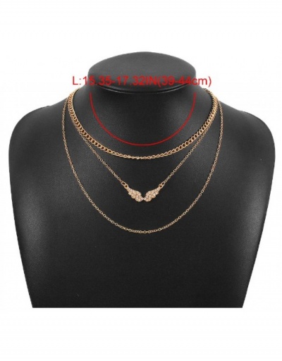 Replica  Sweet Style Wings Multi-layered Necklace #798966 $6.98 USD for Wholesale