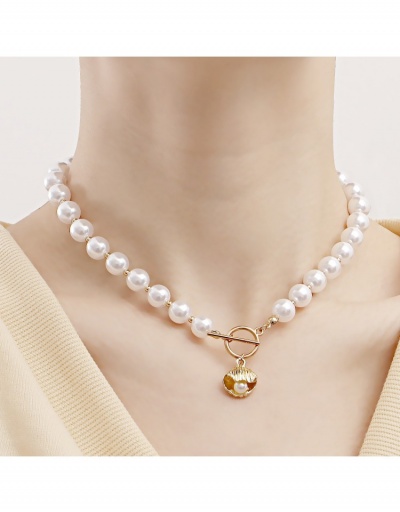 New Style Design Faux Pearl Pendant Necklaces #798967 $4.47 USD, Wholesale Fashion Necklaces