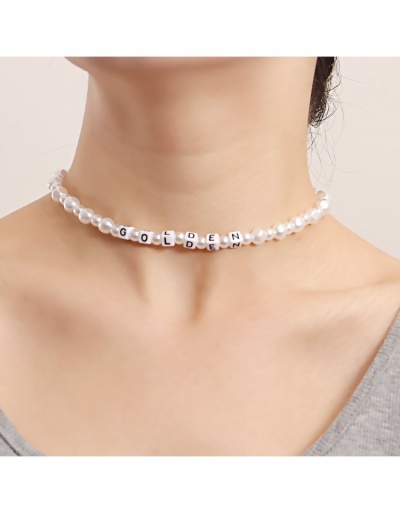 Fashion Simple Faux Pearl Necklaces For Women #798972 $4.48 USD, Wholesale Fashion Necklaces