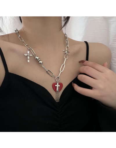 Hip Hop Fashion Cross Heard Necklaces #798980 $13.05 USD, Wholesale Fashion Necklaces