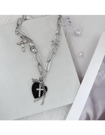 Replica Hip Hop Fashion Cross Heard Necklaces #798980 $13.05 USD for Wholesale