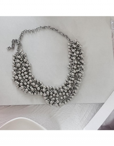 Replica New Stylish Personality Silvery Necklace For Women #798983 $17.25 USD for Wholesale