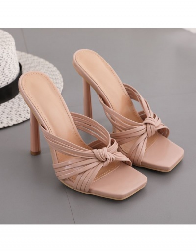  Patent Leather Square Toe Women's Slip On Heels #798986 $37.38 USD, Wholesale Fashion Heels