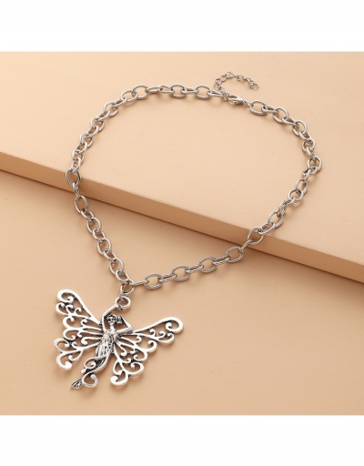 Replica  Fashion Exaggerated Punk Butterfly Pattern Women's Necklace #798987 $8.20 USD for Wholesale