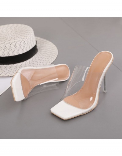 Replica  Patent Leather Square Toe Women's Slip On Heels #798991 $36.04 USD for Wholesale