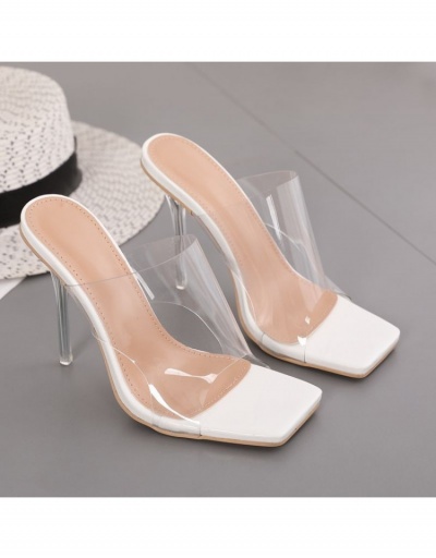 Replica  Patent Leather Square Toe Women's Slip On Heels #798991 $36.04 USD for Wholesale