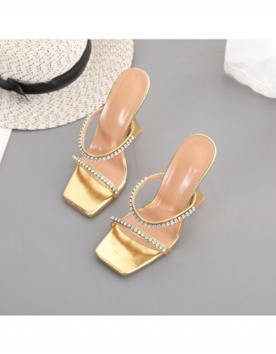 Replica  2022 Sexy Square Toe  Sandals Heels #799005 $40.63 USD for Wholesale