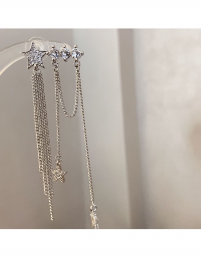 Replica Ladies Rhinestone Star Tassel Earrings #799017 $8.76 USD for Wholesale