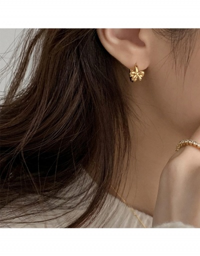 Replica  Design Sense Fashion Bow Round Button Earrings #799019 $4.52 USD for Wholesale