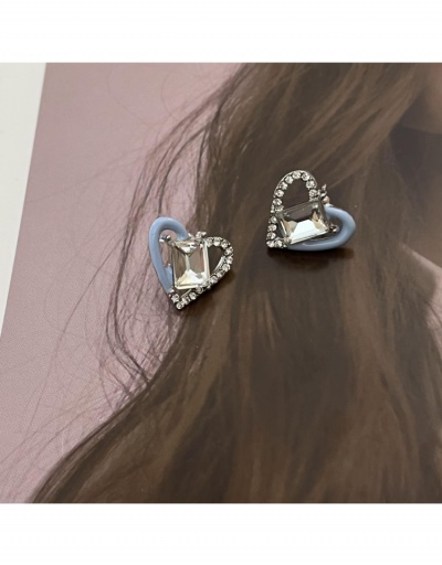 Replica  Light Luxury Heart Rhinestone Earring For Women #799025 $6.68 USD for Wholesale