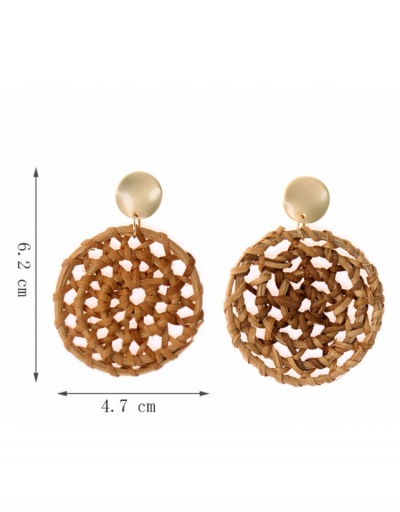 Replica  Geometric Round Weave Design Earrings For Women #799033 $7.51 USD for Wholesale