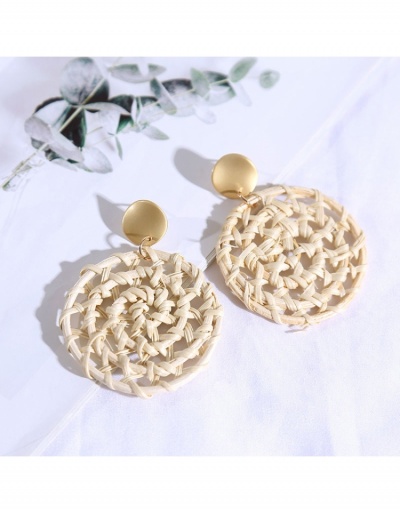 Replica  Geometric Round Weave Design Earrings For Women #799033 $7.51 USD for Wholesale