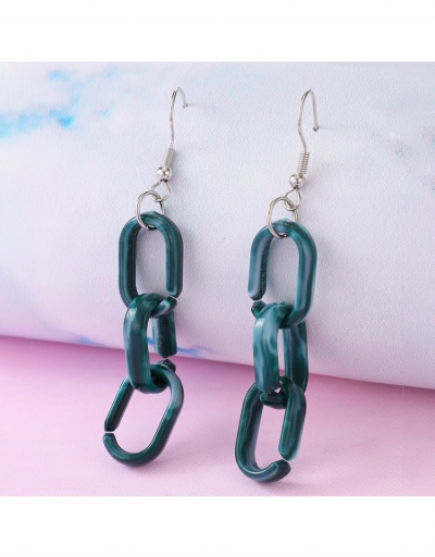 Creative Resin Chain Earrings For Ladies #799034 $4.62 USD, Wholesale Fashion Earrings